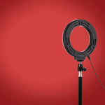 PULUZ Anneau LED RGBW dimmable USB 4,7 pouces 12 cm surface courbe 10 modes 8 couleurs Lumières vidéo photo vlog avec tête de trépied à rotule, 4,7 pouces RGBW