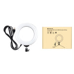 PULUZ Anneau LED RGBW dimmable USB 6,2 pouces 16 cm 10 modes 8 couleurs Lumières vidéo photo vlog avec tête de trépied à rotule, 6,2 pouces RGBW