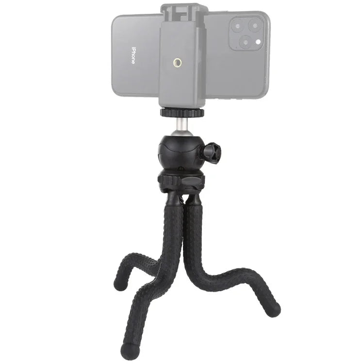 PULUZ Mini trépied flexible Octopus avec rotule pour appareils photo reflex, GoPro, téléphones portables, taille : 25 cm x 4,5 cm, trépied de 25 cm