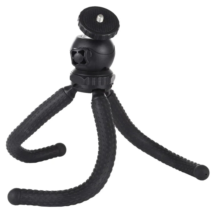 PULUZ Mini trépied flexible Octopus avec rotule pour appareils photo reflex, GoPro, téléphones portables, taille : 25 cm x 4,5 cm, trépied de 25 cm