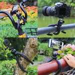 PULUZ Mini trépied flexible Octopus avec rotule pour appareils photo reflex, GoPro, téléphones portables, taille : 25 cm x 4,5 cm, trépied de 25 cm