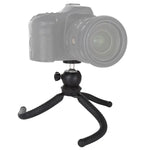 PULUZ Mini trépied flexible Octopus avec rotule pour appareils photo reflex, GoPro, téléphones portables, taille : 25 cm x 4,5 cm, trépied de 25 cm