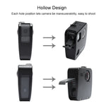 Boîtier de protection PULUZ pour GoPro Fusion, en alliage d'aluminium usiné CNC, avec fixation de base et capuchons d'objectif.