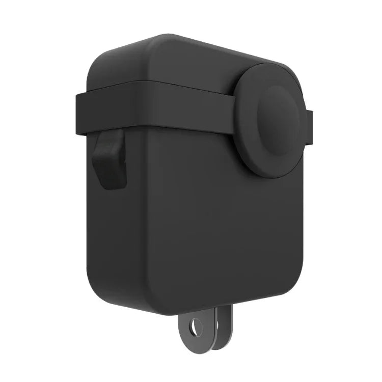 Étui PULUZ pour GoPro Max avec double capuchon d'objectif et boîtier de protection en silicone.