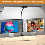 Lampe de bureau à pince PULUZ avec tube flexible et lumière LED double tête
