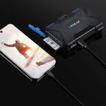 Lecteur de cartes PULUZ + étui pour cartes mémoire 22 en 1 pour 1 carte SIM standard + 2 cartes Micro-SIM + 2 cartes Nano-SIM + 3 cartes CF + 7 cartes SD + 6 cartes TF + 1 broche d'éjection, 22 en 1 + lecteur de cartes