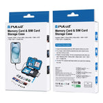 Lecteur de cartes PULUZ + étui pour cartes mémoire 22 en 1 pour 1 carte SIM standard + 2 cartes Micro-SIM + 2 cartes Nano-SIM + 3 cartes CF + 7 cartes SD + 6 cartes TF + 1 broche d'éjection, 22 en 1 + lecteur de cartes