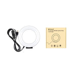 PULUZ Lumières vidéo LED anneau incurvé surface blanche USB 4,7 pouces 12cm pour selfie, beauté, vlogging, photographie, 4,7 pouces