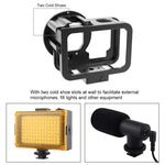 Boîtier fin PULUZ en alliage d'aluminium usiné CNC avec cadre de protection et lentille UV 52 mm pour GoPro HERO13 Black /12 Black /11 Black /10 Black /9 Black, et pour GoPro HERO9 Black.