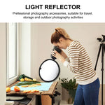PULUZ Réflecteur de studio photo pliable 2 en 1 argent/or 30 cm, réflecteur de 30 cm