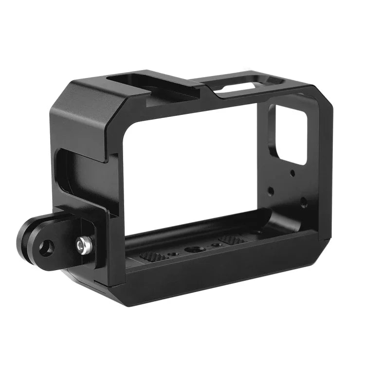 Boîtier de protection PULUZ en alliage d'aluminium avec emplacement pour griffe flash et adaptateur pour trépied pour Insta360 One R, pour boîtier de cadre Insta 360 One R (B), pour boîtier de cadre Insta 360 One R (R)
