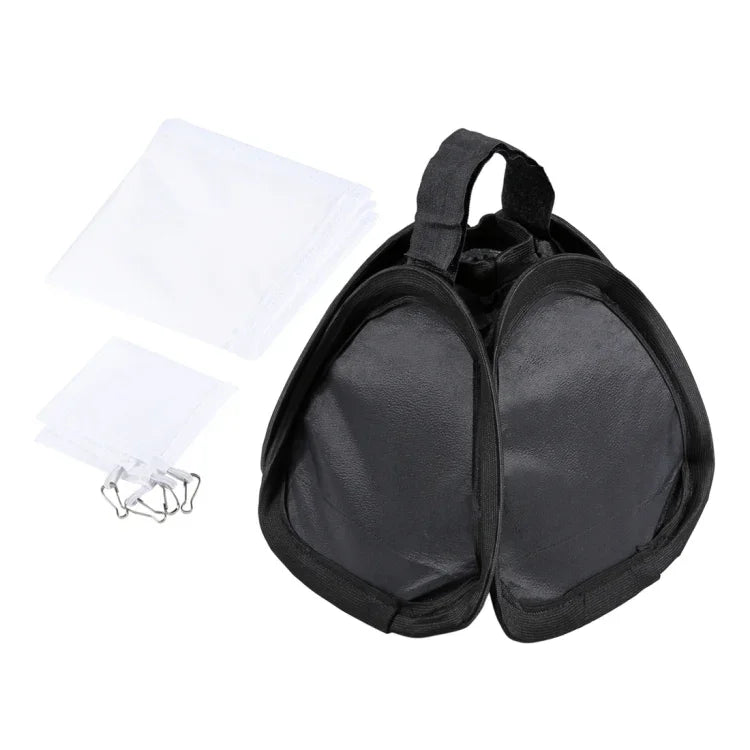 PULUZ Diffuseur de lumière souple pliable pour flash, dimensions : 23 cm x 23 cm, boîte à lumière de 23 cm