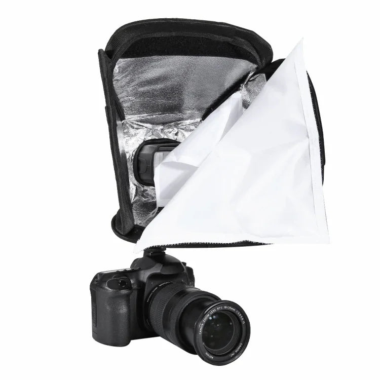 PULUZ Diffuseur de lumière souple pliable pour flash, dimensions : 23 cm x 23 cm, boîte à lumière de 23 cm