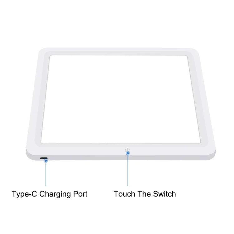 PULUZ Tapis lumineux LED sans ombre de 20 cm pour studio photo, 20 cm de lumière sans ombre