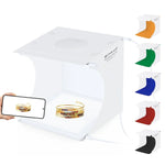 PULUZ Mini Panneau Éclairage LED Sans Ombre pour Photographie + Boîte de Studio Photo, Matériau Acrylique, Zone Éclairage 20 cm x 20 cm, 2 LED de 20 cm + Éclairage sans ombre