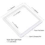 PULUZ Mini Panneau Éclairage LED Sans Ombre pour Photographie + Boîte de Studio Photo, Matériau Acrylique, Zone Éclairage 20 cm x 20 cm, 2 LED de 20 cm + Éclairage sans ombre