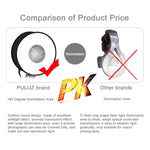 PULUZ 45cm Rond Style Macro et Portrait Softbox SpeedLite Flash Lumière Diffuseur Pliable, 45cm Rond