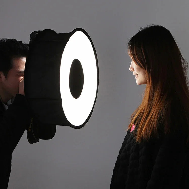 PULUZ 45cm Rond Style Macro et Portrait Softbox SpeedLite Flash Lumière Diffuseur Pliable, 45cm Rond