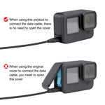 Cache latéral de batterie PULUZ en métal pour GoPro HERO13 Black /12 Black /11 Black /10 Black /9 Black, cache latéral en métal et plastique