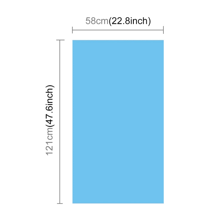 Kits de papier PVC pour fond de photographie PULUZ pour boîte de tente de studio, taille: 121cm x 58cm, toile de fond 60cm (bleue), toile de fond 60cm (rouge), toile de fond 60cm (B)