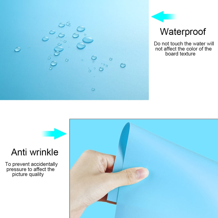 Kits de papier PVC pour fond de photographie PULUZ pour boîte de tente de studio, taille: 121cm x 58cm, toile de fond 60cm (bleue), toile de fond 60cm (rouge), toile de fond 60cm (B)