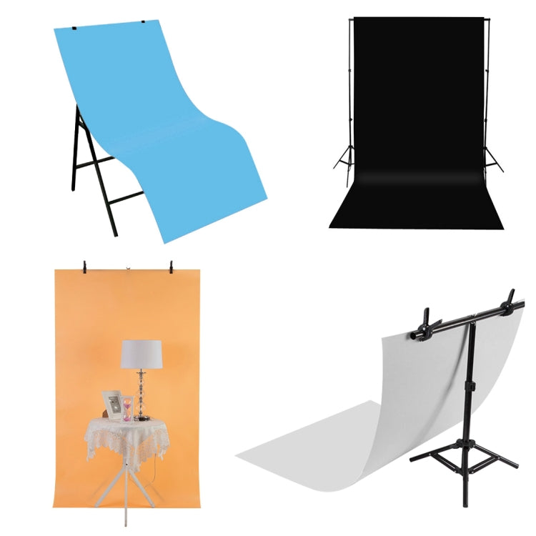 Kits de papier PVC pour fond de photographie PULUZ pour boîte de tente de studio, taille: 121cm x 58cm, toile de fond 60cm (bleue), toile de fond 60cm (rouge), toile de fond 60cm (B)
