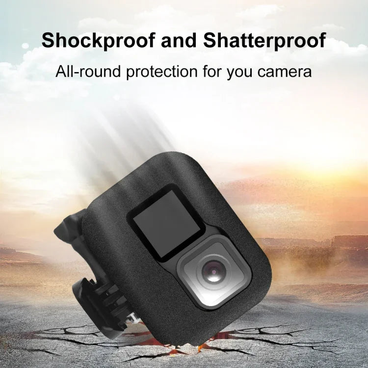 PULUZ Étui de protection en mousse avec pare-brise pour GoPro HERO12 Black /11 Black /10 Black /9 Black, compatible avec GoPro HERO9 Black