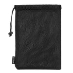 Sac de rangement PULUZ avec cordon de maintien pour accessoires GoPro, Insta360, DJI et autres caméras d'action ; sac en flanelle (24,5 cm x 20,5 cm) ; sac en filet de nylon (21,5 cm x 15,5 cm).