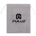 Sac de rangement PULUZ avec cordon de maintien pour accessoires GoPro, Insta360, DJI et autres caméras d'action ; sac en flanelle (24,5 cm x 20,5 cm) ; sac en filet de nylon (21,5 cm x 15,5 cm).