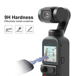 Protection d'objectif en verre trempé HD 2.5D PULUZ 9H + film protecteur d'écran pour DJI OSMO Pocket 2