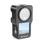 Cage PULUZ en alliage d'aluminium CNC pour DJI Action 2, Cage en aluminium (noir), Cage en aluminium (couleur titane)