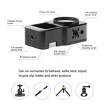 Cage PULUZ en alliage d'aluminium CNC pour DJI Action 2, Cage en aluminium (noir), Cage en aluminium (couleur titane)