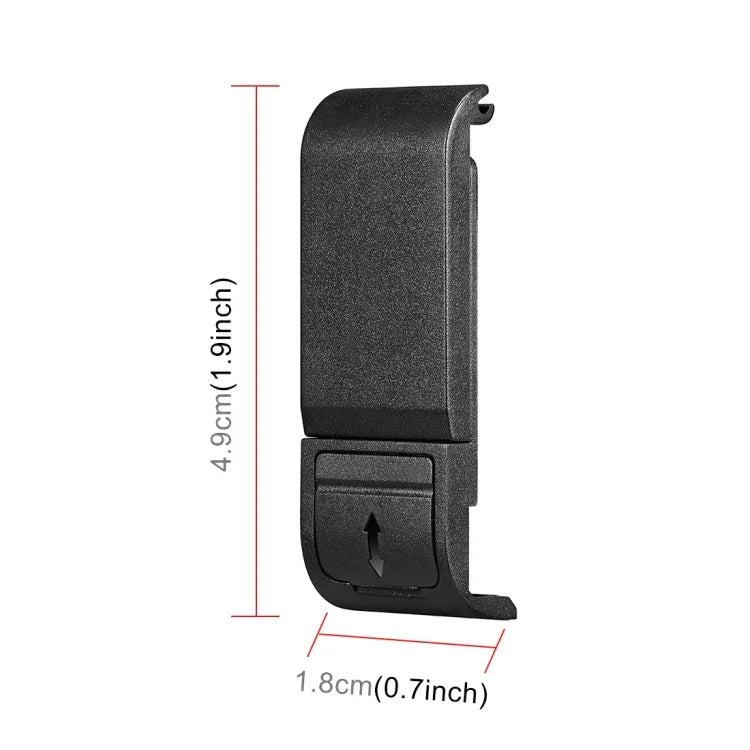 Cache latéral de batterie en plastique POM PULUZ pour GoPro HERO13 Black /12 Black /11 Black /10 Black /9 Black, cache latéral en plastique POM