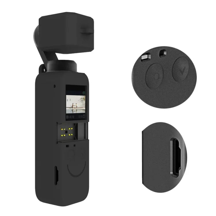 Ensemble de coques en silicone PULUZ 2 en 1 pour DJI OSMO Pocket 2, pour DJI OSMO Pocket 2
