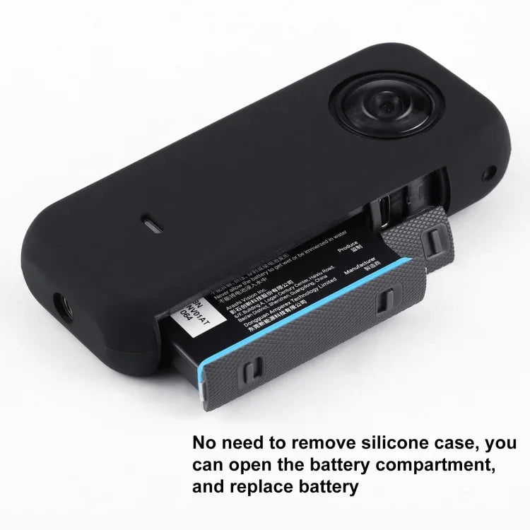 Étui de protection intégral en silicone anti-poussière PULUZ pour Insta360 ONE X2, Étui pour Insta360 ONE X2