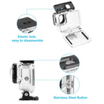 Boîtier étanche PULUZ 40 m avec boucle, fixation basique et vis pour GoPro HERO12 Black / 11 Black / 11 Black Mini / 10 Black / 9 Black Max Lens Mod, compatible avec GoPro Hero11 Black / HERO10 Black