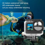 Boîtier étanche PULUZ 40 m avec boucle, fixation basique et vis pour GoPro HERO12 Black / 11 Black / 11 Black Mini / 10 Black / 9 Black Max Lens Mod, compatible avec GoPro Hero11 Black / HERO10 Black