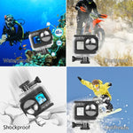 Boîtier étanche PULUZ 40 m avec boucle, fixation basique et vis pour GoPro HERO12 Black / 11 Black / 11 Black Mini / 10 Black / 9 Black Max Lens Mod, compatible avec GoPro Hero11 Black / HERO10 Black