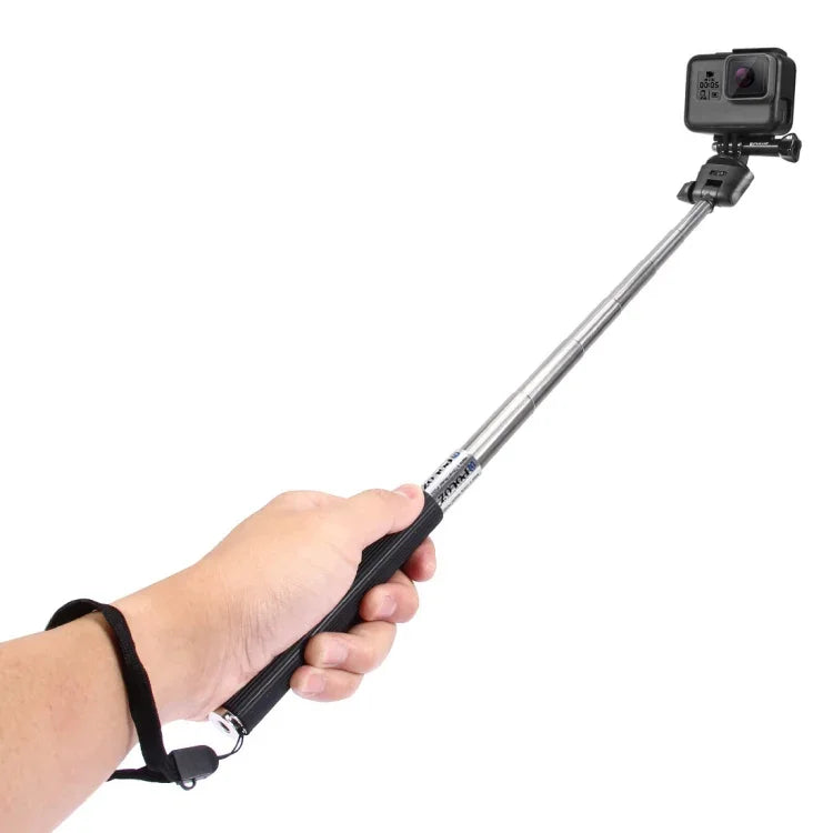 Monopode selfie extensible PULUZ pour GoPro, Insta360, DJI et autres caméras d'action, longueur : 22,5-80 cm ou 22,5-100 cm