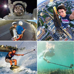 Monopode selfie extensible PULUZ pour GoPro, Insta360, DJI et autres caméras d'action, longueur : 22,5-80 cm ou 22,5-100 cm