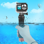 Poignées flottantes en mousse PULUZ avec sangle et base à dégagement rapide pour GoPro, Insta360, DJI et autres caméras d'action.