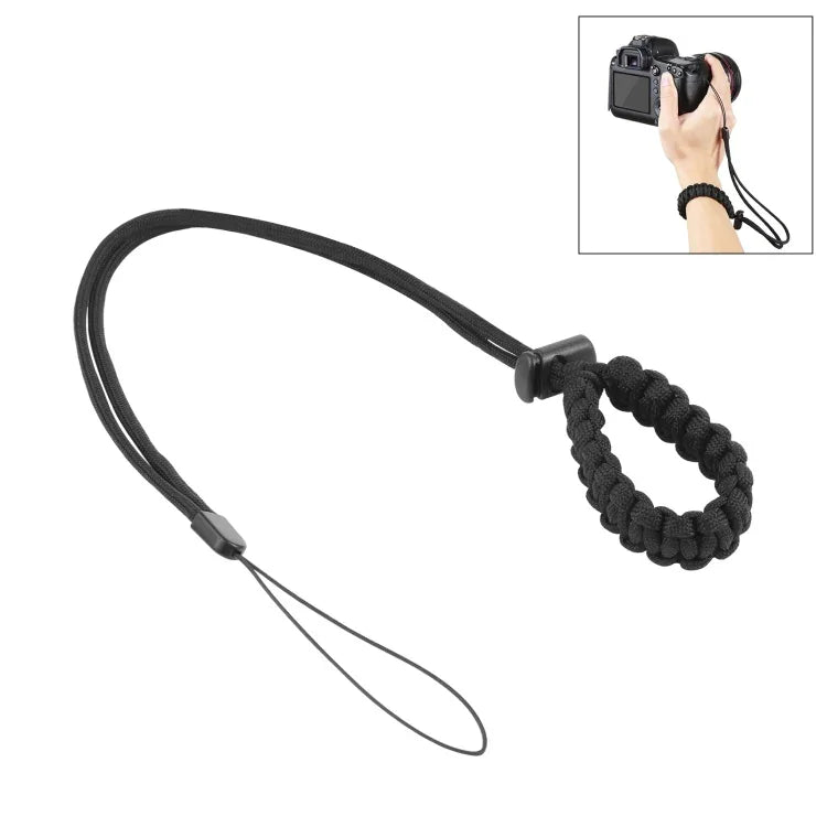 Bracelet de sport tressé anti-perte réglable pour appareil photo PULUZ