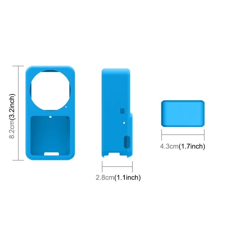 Étui de protection en silicone PULUZ pour DJI Action 2, pour DJI Action 2