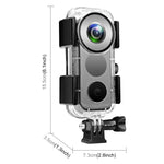Boîtier étanche PULUZ 30 m pour Insta360 ONE X2, Boîtier sous-marin pour Insta360 ONE X2