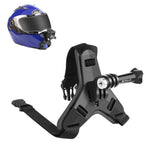 Support de mentonnière pour casque de moto PULUZ compatible avec GoPro, DJI Osmo Action et autres caméras d'action, Mentonnière de casque (noire), Mentonnière de casque (orange), Mentonnière de casque (bleue)