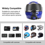 Support de mentonnière pour casque de moto PULUZ compatible avec GoPro, DJI Osmo Action et autres caméras d'action, Mentonnière de casque (noire), Mentonnière de casque (orange), Mentonnière de casque (bleue)