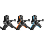 Support de mentonnière pour casque de moto PULUZ compatible avec GoPro, DJI Osmo Action et autres caméras d'action, Mentonnière de casque (noire), Mentonnière de casque (orange), Mentonnière de casque (bleue)