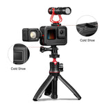Support de cadre PA rechargeable PULUZ avec emplacement pour griffe porte-accessoires pour GoPro HERO13 Black /12 Black /11 Black /11 Black Mini /10 Black /9 Black, Support de cadre PA rechargeable