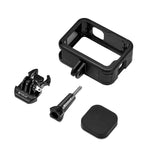 Support de cadre PA rechargeable PULUZ avec emplacement pour griffe porte-accessoires pour GoPro HERO13 Black /12 Black /11 Black /11 Black Mini /10 Black /9 Black, Support de cadre PA rechargeable