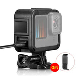 Cage d'extension PULUZ avec cache latéral pour GoPro HERO12 Black /11 Black /10 Black /9 Black, Cage PA avec cache latéral